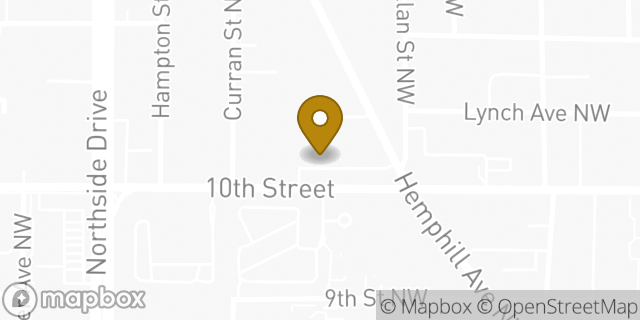 Map showing the location of The UPS Store in Atlanta, GA 30318