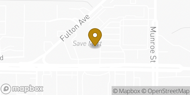 Map showing the location of Amazon Locker - Azzello in Sacramento, CA 95825