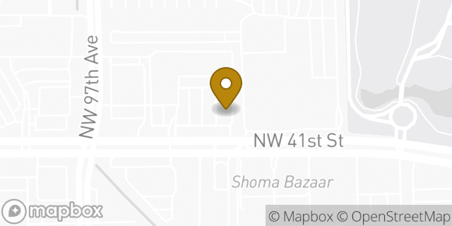 Map showing the location of McDonald's in Doral, FL 33178