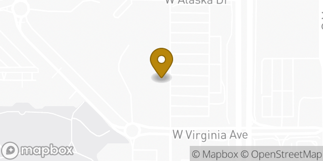 Map showing the location of Amazon Locker - Peat in Lakewood, CO 80226