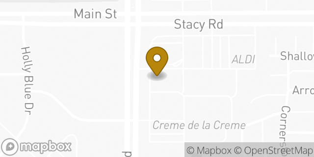 Map showing the location of Chase Bank in McKinney, TX 75070