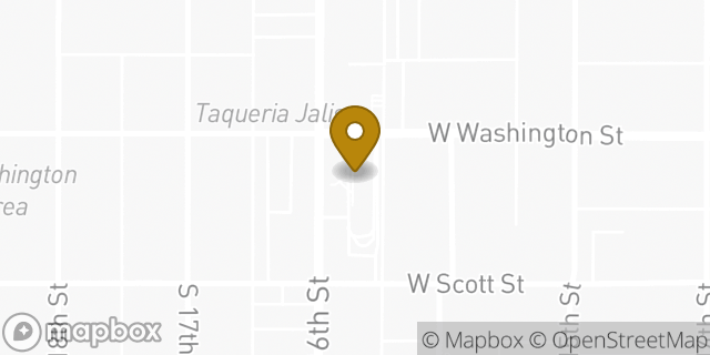 Map showing the location of McDonald's in Milwaukee, WI 53204