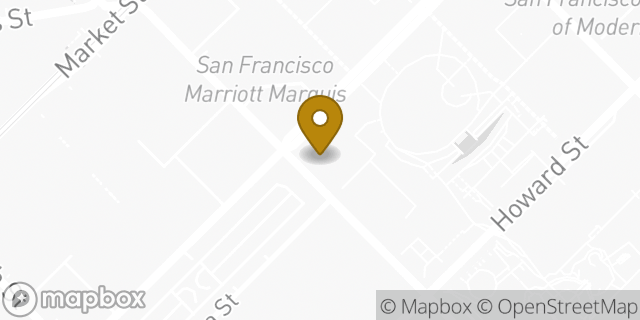 Map showing the location of Starbucks in San Francisco, CA 94103