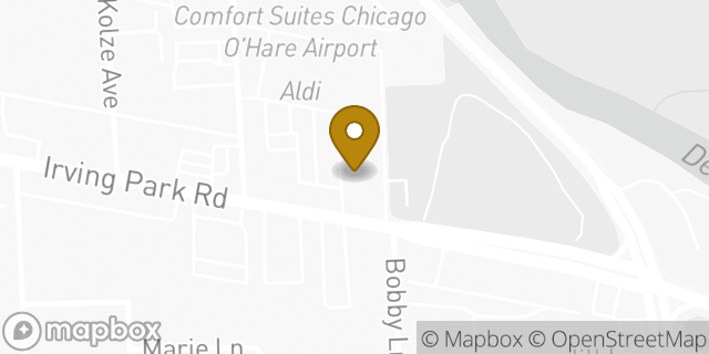 Map showing the location of Subway in Schiller Park, IL 60176