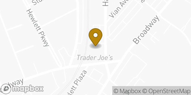 Map showing the location of Trader Joe's in Hewlett, NY 11557