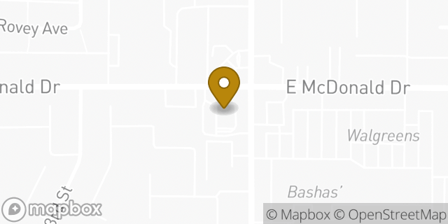Map showing the location of McDonald's in Scottsdale, AZ 85250