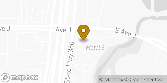 Map showing the location of Avis in Grand Prairie, TX 75050