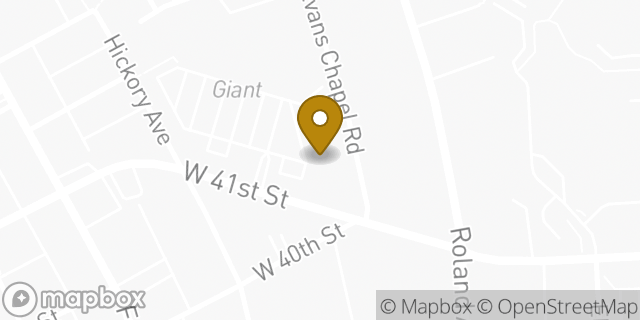 Map showing the location of Walgreens in Baltimore, MD 21211