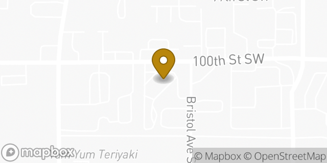 Map showing the location of McDonald's in Lakewood, WA 98499