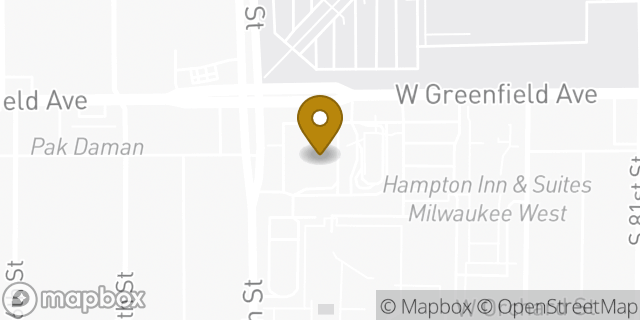 Map showing the location of ATM Walgreens in West Allis, WI