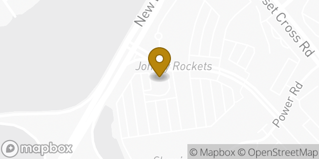 Map showing the location of Starbucks in Cranston, RI 02920