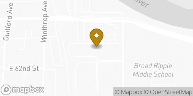 Map showing the location of The UPS Store in Indianapolis, IN 46220