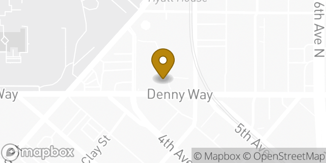 Map showing the location of Subway in Seattle, WA 98109