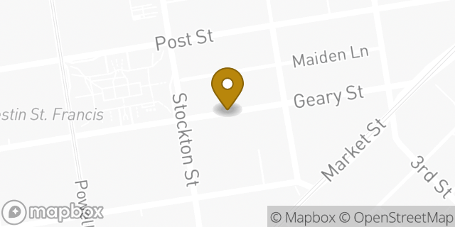 Map showing the location of Banana Republic in San Francisco, CA 94108