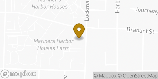 Map showing the location of Amazon Locker - Samaher in Staten Island, NY 10303