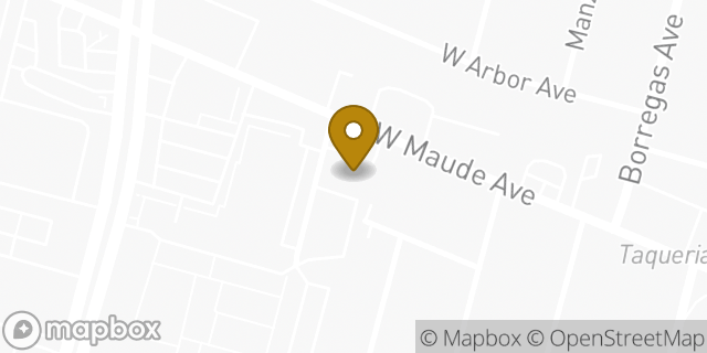 Map showing the location of Amazon Locker - Gus in Sunnyvale, CA 94085