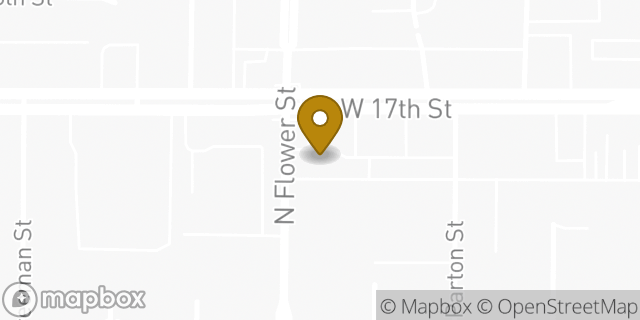 Map showing the location of Amazon Locker - Maizie in Santa Ana, CA 92706