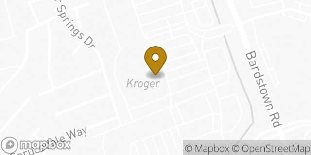 Map showing the location of Kroger in Louisville, KY 40291