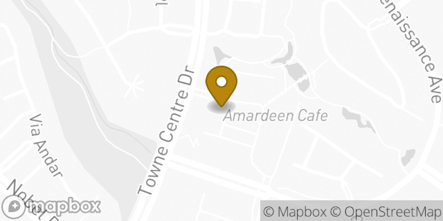 Map showing the location of Peet's Coffee in San Diego, CA 92122