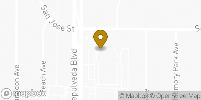 Map showing the location of Amazon Locker - Doubt in Mission Hills, CA 91345