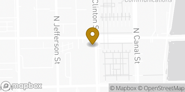 Map showing the location of Starbucks in Chicago, IL 60661