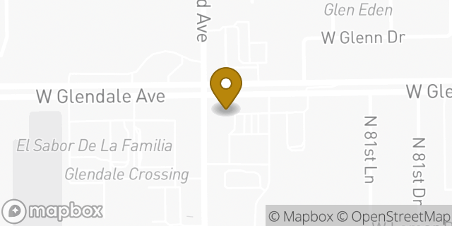 Map showing the location of QuikTrip Store #1444 8251 W Glendale Ave in Glendale, AZ 85303