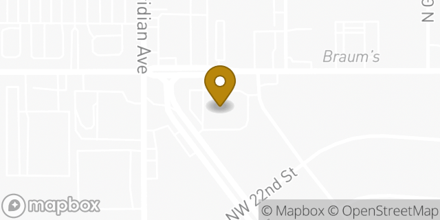 Map showing the location of Walgreens in Oklahoma City, OK 73107