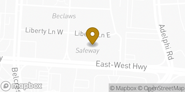 Map showing the location of Safeway in Hyattsville, MD 20782