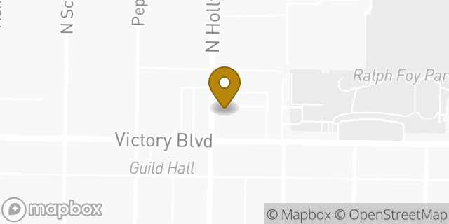 Map showing the location of Amazon Locker - Robert in Burbank, CA 91505
