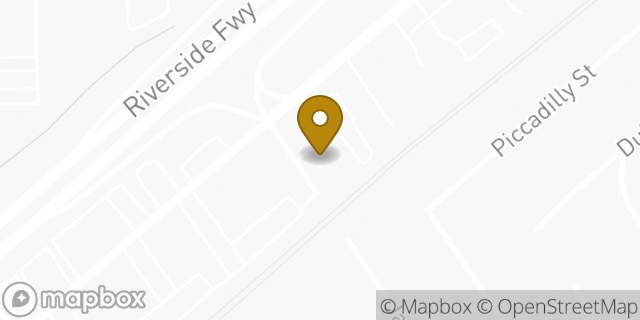 Map showing the location of Amazon Locker - Engine in Riverside, CA 92506