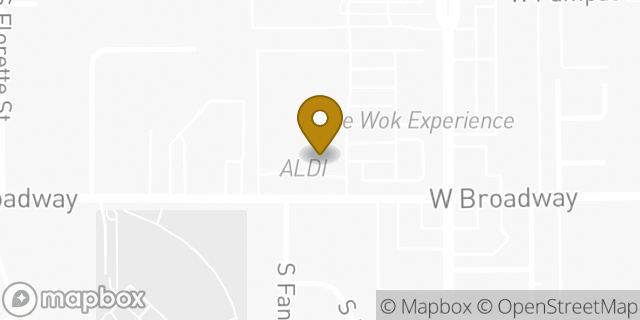 Map showing the location of Aldi in Anaheim, CA 92802