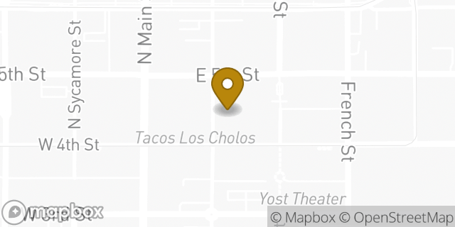 Map showing the location of Amazon Locker - Vicente in Santa Ana, CA 92701