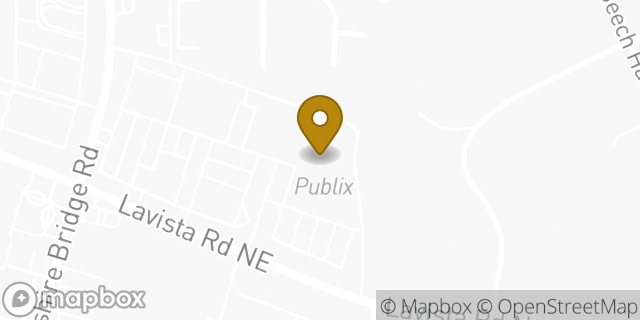 Map showing the location of Publix Super Market At Cheshire Square in Atlanta, GA 30324
