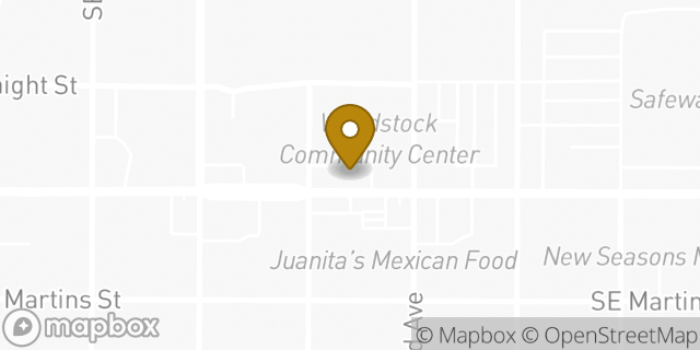 Map showing the location of The UPS Store in Portland, OR 97206