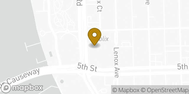 Map showing the location of TJ Maxx in Miami Beach, FL 33139