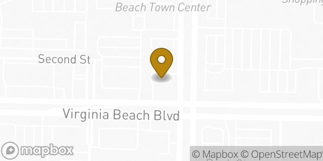 Map showing the location of 7-Eleven in Virginia Beach, VA 23462