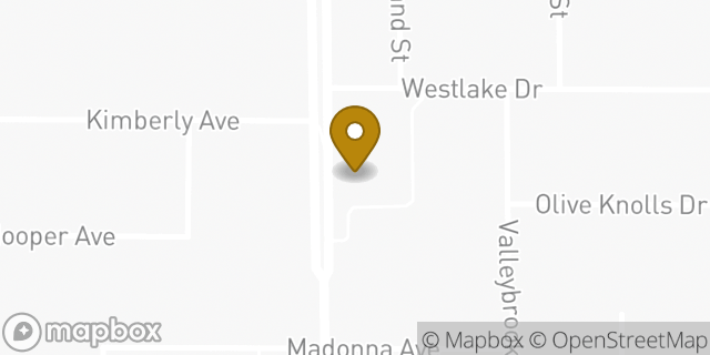Map showing the location of The Church of Jesus Christ of Latter-day Saints in Bakersfield, CA 93308