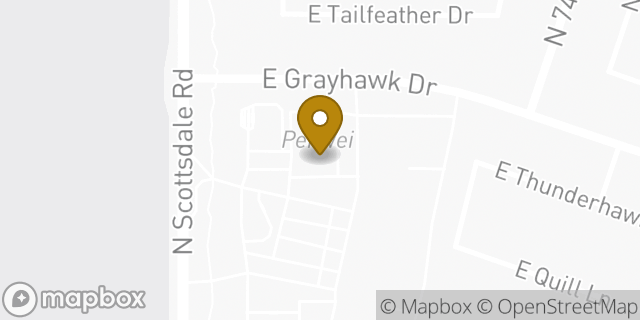 Map showing the location of Chipotle Mexican Grill in Scottsdale, AZ 85255