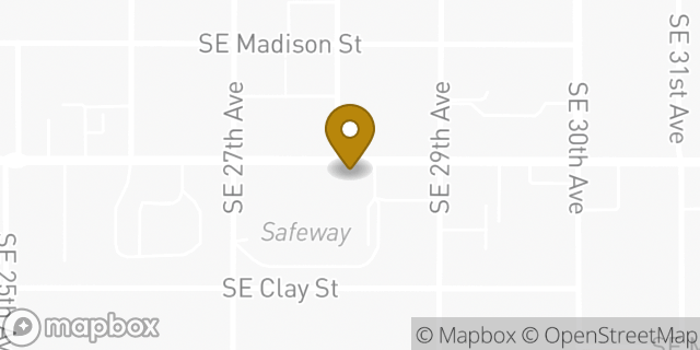 Map showing the location of ATM Safeway in Portland, OR 97214
