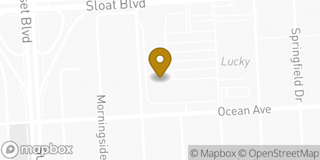 Map showing the location of Amazon Locker - Cartridge in San Francisco, CA 94132