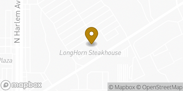 Map showing the location of LongHorn Steakhouse in Norridge, IL 60706