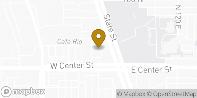 Map showing the location of McDonald's in Orem, UT 84057