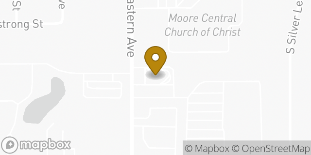 Map showing the location of McDonald's in Moore, OK 73160