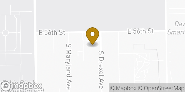 Map showing the location of UChicago Child Development Center in Chicago, IL 60637
