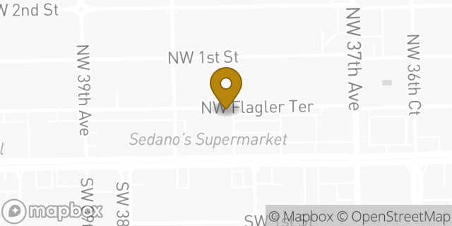 Map showing the location of ATM Sedano's in Miami, FL 33134