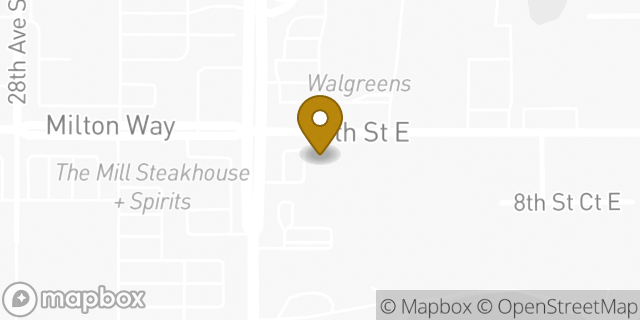 Map showing the location of Amazon Locker - Lorenzo in Edgewood, WA 98371