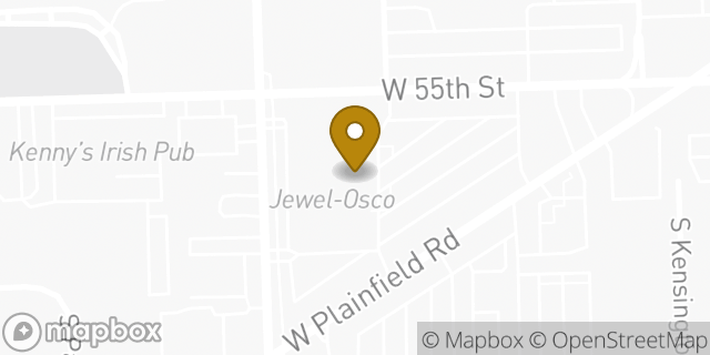 Map showing the location of Jewel-Osco in Countryside, IL 60525