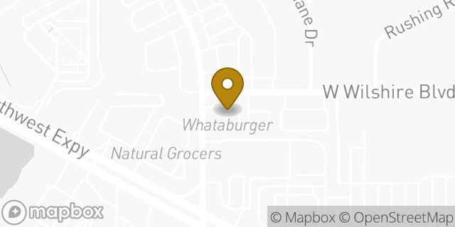 Map showing the location of MacArthur & Wilshire in Oklahoma City, OK 73132