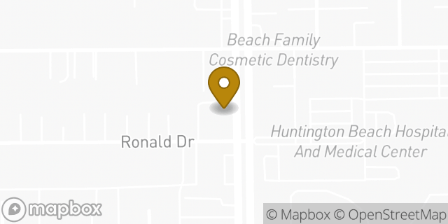 Map showing the location of Sonic Drive In in Huntington Beach, CA 92647