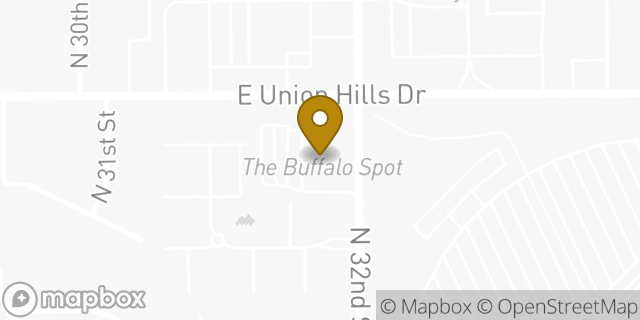 Map showing the location of Starbucks in Phoenix, AZ 85032